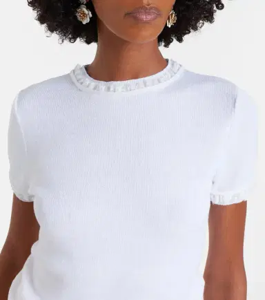 SHUSHU/TONG Lace-trimmed linen top | Thumbnail 6 SHUSHU/TONG Lace-trimmed linen top | Thumbnail 6