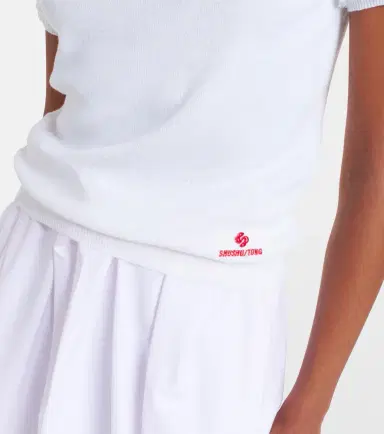 SHUSHU/TONG Lace-trimmed linen top | Thumbnail 7 SHUSHU/TONG Lace-trimmed linen top | Thumbnail 7