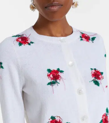 SHUSHU/TONG Floral wool cardigan | Thumbnail 2 SHUSHU/TONG Floral wool cardigan | Thumbnail 2