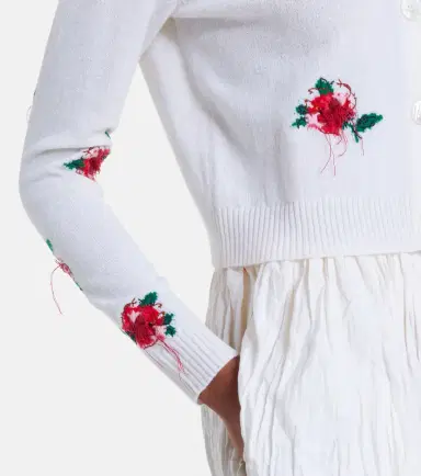 SHUSHU/TONG Floral wool cardigan | Thumbnail 3 SHUSHU/TONG Floral wool cardigan | Thumbnail 3