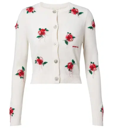 SHUSHU/TONG Floral wool cardigan | Thumbnail 1 SHUSHU/TONG Floral wool cardigan | Thumbnail 1