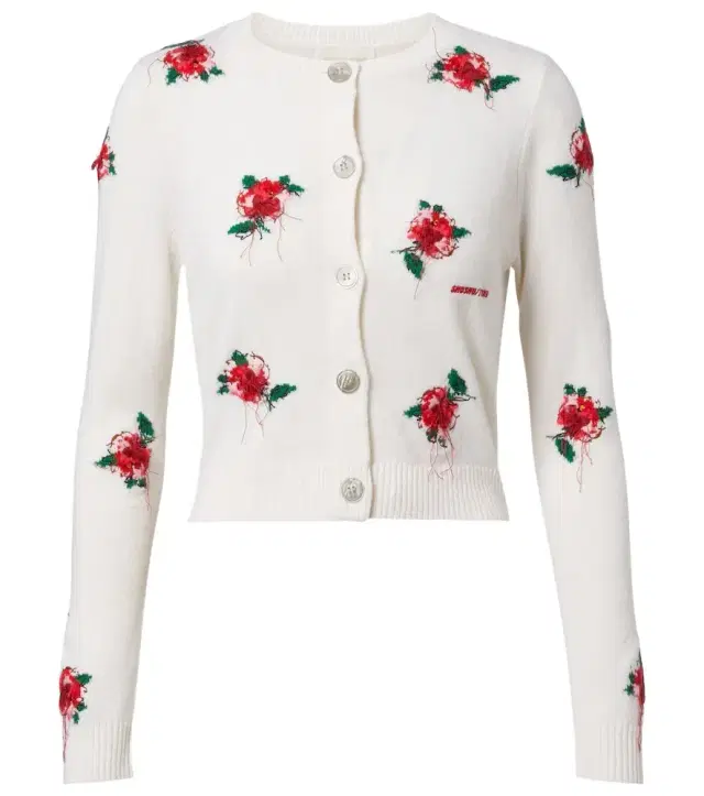 Shushu/Tong Floral wool cardigan