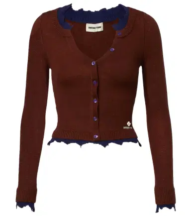 SHUSHU/TONG Distressed wool cardigan | Thumbnail 1