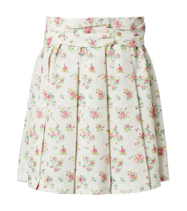 Shushu/Tong Floral pleated miniskirt