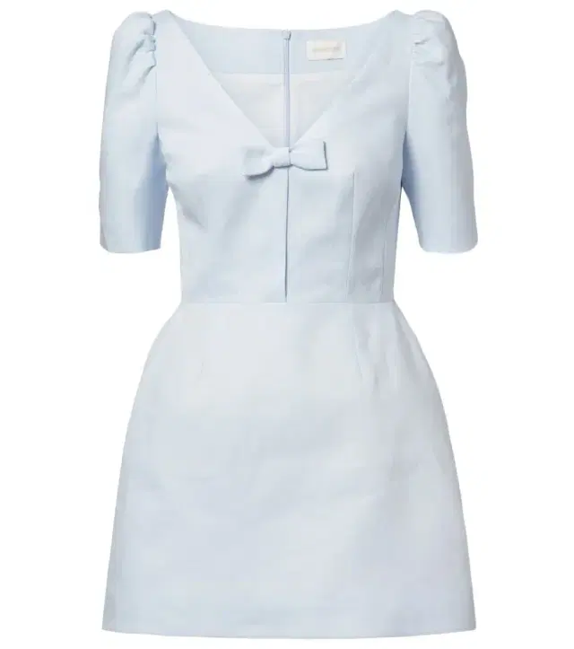 Shushu/Tong Bow-detail linen minidress