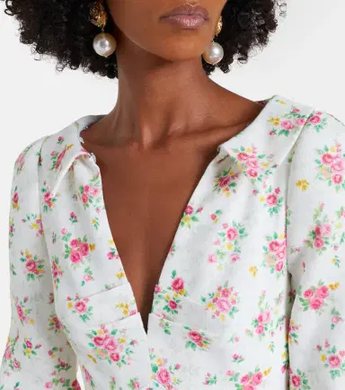 SHUSHU/TONG Floral midi dress | Thumbnail 4 SHUSHU/TONG Floral midi dress | Thumbnail 4
