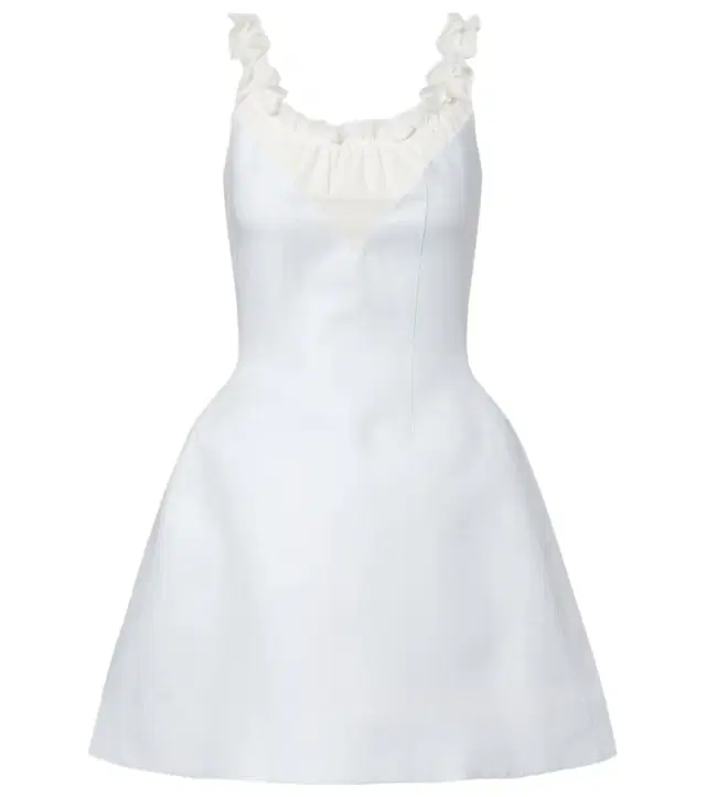 Shushu/Tong Ruffled linen minidress