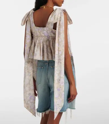 Chloé Chloé Floral cotton top | Thumbnail 3 Chloé Chloé Floral cotton top | Thumbnail 3