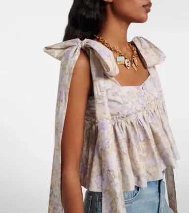 Chloé Chloé Floral cotton top | Thumbnail 5 Chloé Chloé Floral cotton top | Thumbnail 5