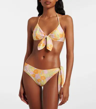Chloé Chloé Bow-detail floral bikini top | Thumbnail 4 Chloé Chloé Bow-detail floral bikini top | Thumbnail 4