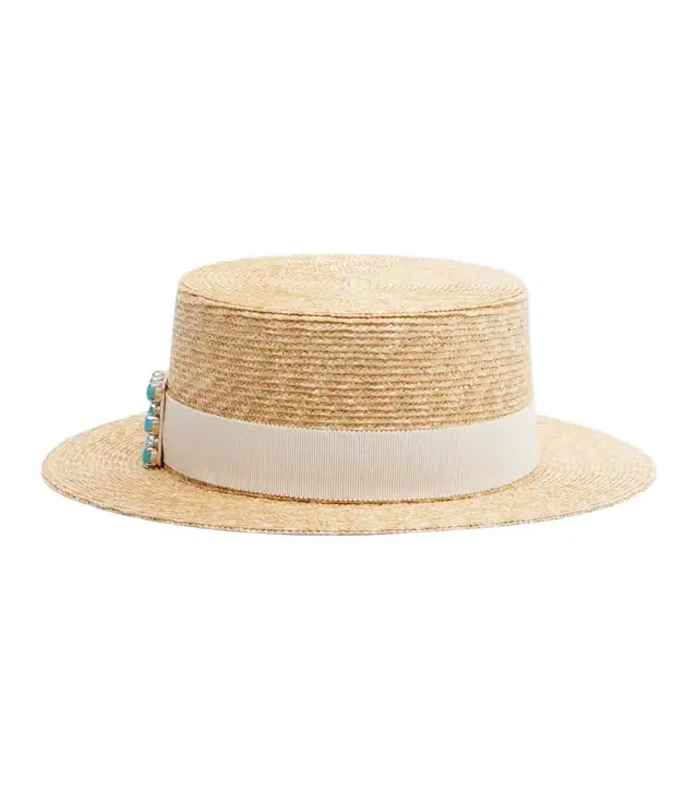 Très Vivier straw boater hat