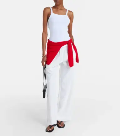 LESET Nando cotton jersey tank top | Thumbnail 2