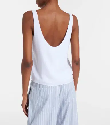 LESET Ari crêpe tank top | Thumbnail 3
