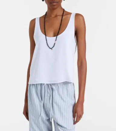 LESET Ari crêpe tank top | Thumbnail 5