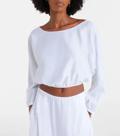 LESET Yoko cotton crop top | Thumbnail 3 LESET Yoko cotton crop top | Thumbnail 3