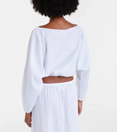 LESET Yoko cotton crop top | Thumbnail 5 LESET Yoko cotton crop top | Thumbnail 5