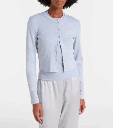LESET Nando cotton jersey cardigan | Thumbnail 2