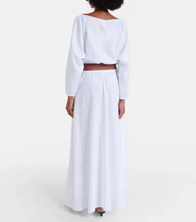 LESET Yoko cotton maxi skirt | Thumbnail 2