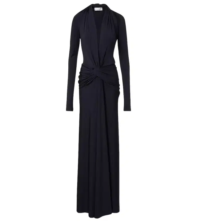Gathered jersey gown