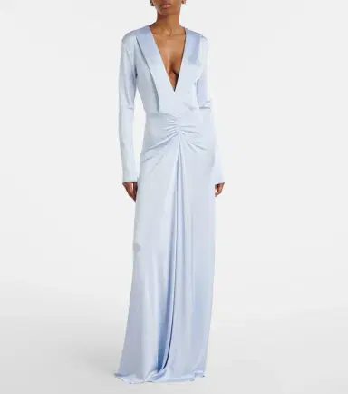 Victoria Beckham Gathered jersey gown | Thumbnail 2