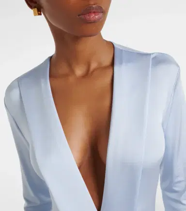 Victoria Beckham Gathered jersey gown | Thumbnail 3