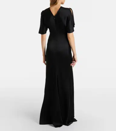 Victoria Beckham Isabella gathered satin gown | Thumbnail 2