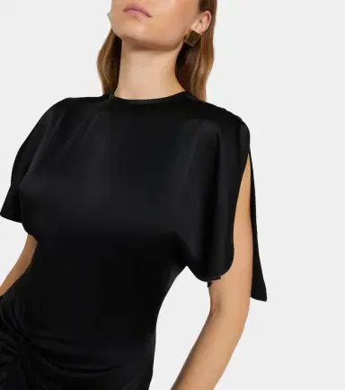 Victoria Beckham Isabella gathered satin gown | Thumbnail 3