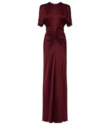Victoria Beckham Isabella gathered satin gown | Thumbnail 1