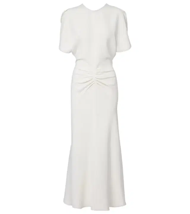 Victoria Beckham Bela gathered cady midi dress
