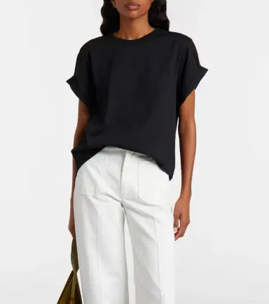 Victoria Beckham Tilly cotton jersey T-shirt | Thumbnail 4