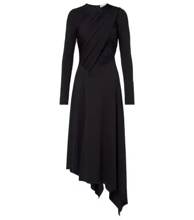 Victoria Beckham Draped jersey wrap dress | Thumbnail 1 Victoria Beckham Draped jersey wrap dress | Thumbnail 1