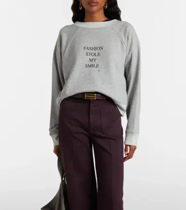Victoria Beckham Printed cotton-blend jersey sweatshirt | Thumbnail 4