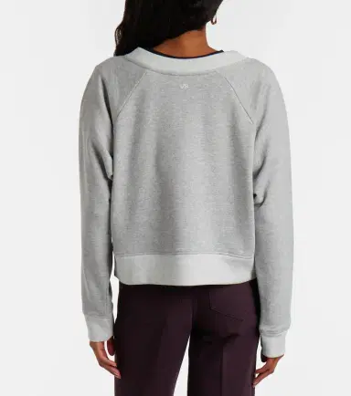 Victoria Beckham Printed cotton-blend jersey sweatshirt | Thumbnail 6