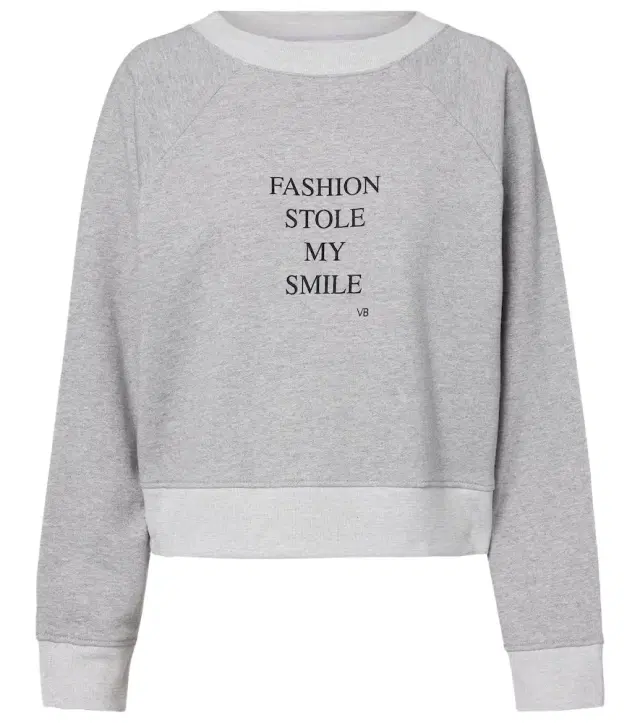 Victoria Beckham Printed cotton-blend jersey sweatshirt