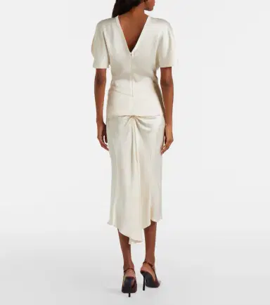 Victoria Beckham Bela midi skirt | Thumbnail 3