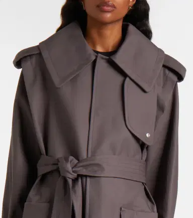 Victoria Beckham Philippa cotton trench coat | Thumbnail 2