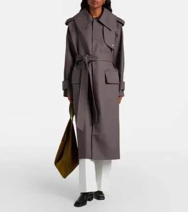 Victoria Beckham Philippa cotton trench coat | Thumbnail 6