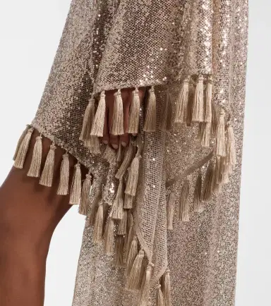 Taller Marmo Trebbia asymmetric sequined mesh kaftan | Thumbnail 2 Taller Marmo Trebbia asymmetric sequined mesh kaftan | Thumbnail 2
