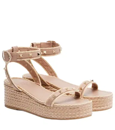 Valentino Garavani Rockstud leather platform sandals | Thumbnail 1 Valentino Garavani Rockstud leather platform sandals | Thumbnail 1