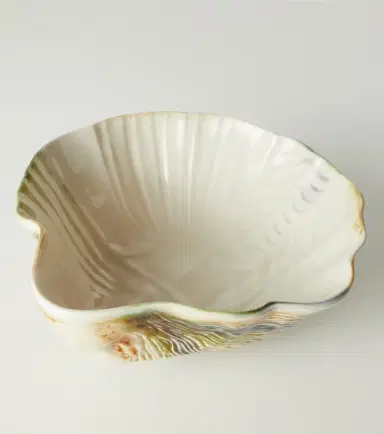 Bordallo Pinheiro Oyster & Scallops ceramic salad bowl | Thumbnail 2