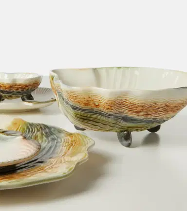 Bordallo Pinheiro Oyster & Scallops ceramic salad bowl | Thumbnail 3