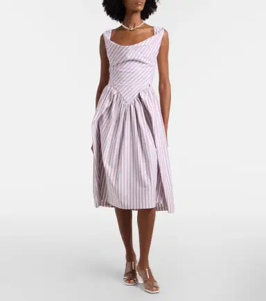 Vivienne Westwood Sunday striped cotton midi dress | Thumbnail 3
