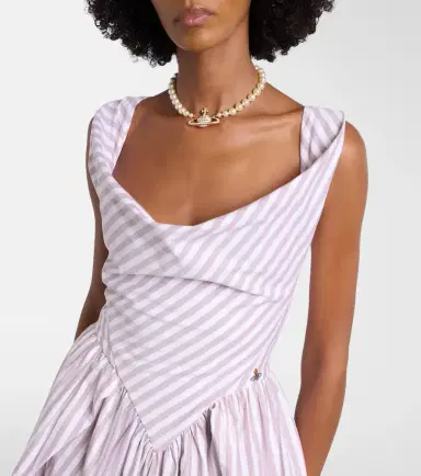 Vivienne Westwood Sunday striped cotton midi dress | Thumbnail 4