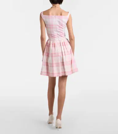 Vivienne Westwood Sunday checked wool-blend minidress | Thumbnail 3