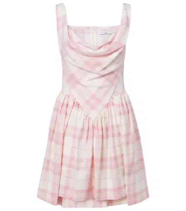 Vivienne Westwood Sunday checked wool-blend minidress | Thumbnail 1