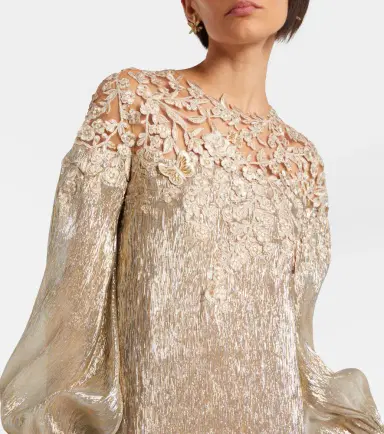Oscar de la Renta Embellished silk-blend gown | Thumbnail 4 Oscar de la Renta Embellished silk-blend gown | Thumbnail 4