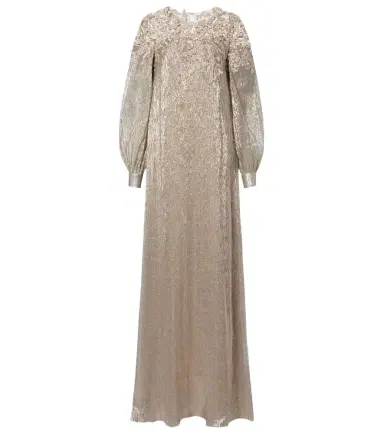 Oscar de la Renta Embellished silk-blend gown | Thumbnail 1 Oscar de la Renta Embellished silk-blend gown | Thumbnail 1