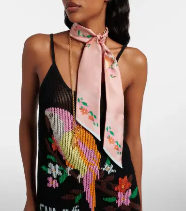 Chloé Chloé Printed silk scarf | Thumbnail 5