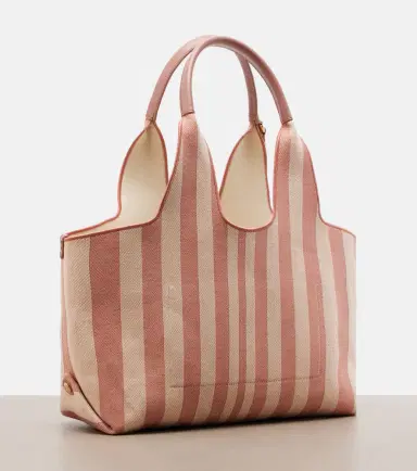 Chloé Chloé Chloé Stripy Large logo canvas tote bag | Thumbnail 2 Chloé Chloé Chloé Stripy Large logo canvas tote bag | Thumbnail 2