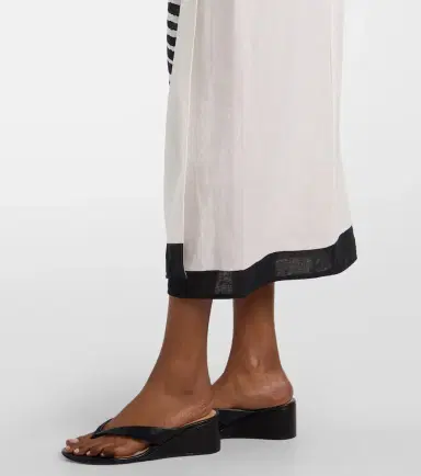 ViX Paula Hermanny Flora zebra-print linen-blend maxi skirt | Thumbnail 2